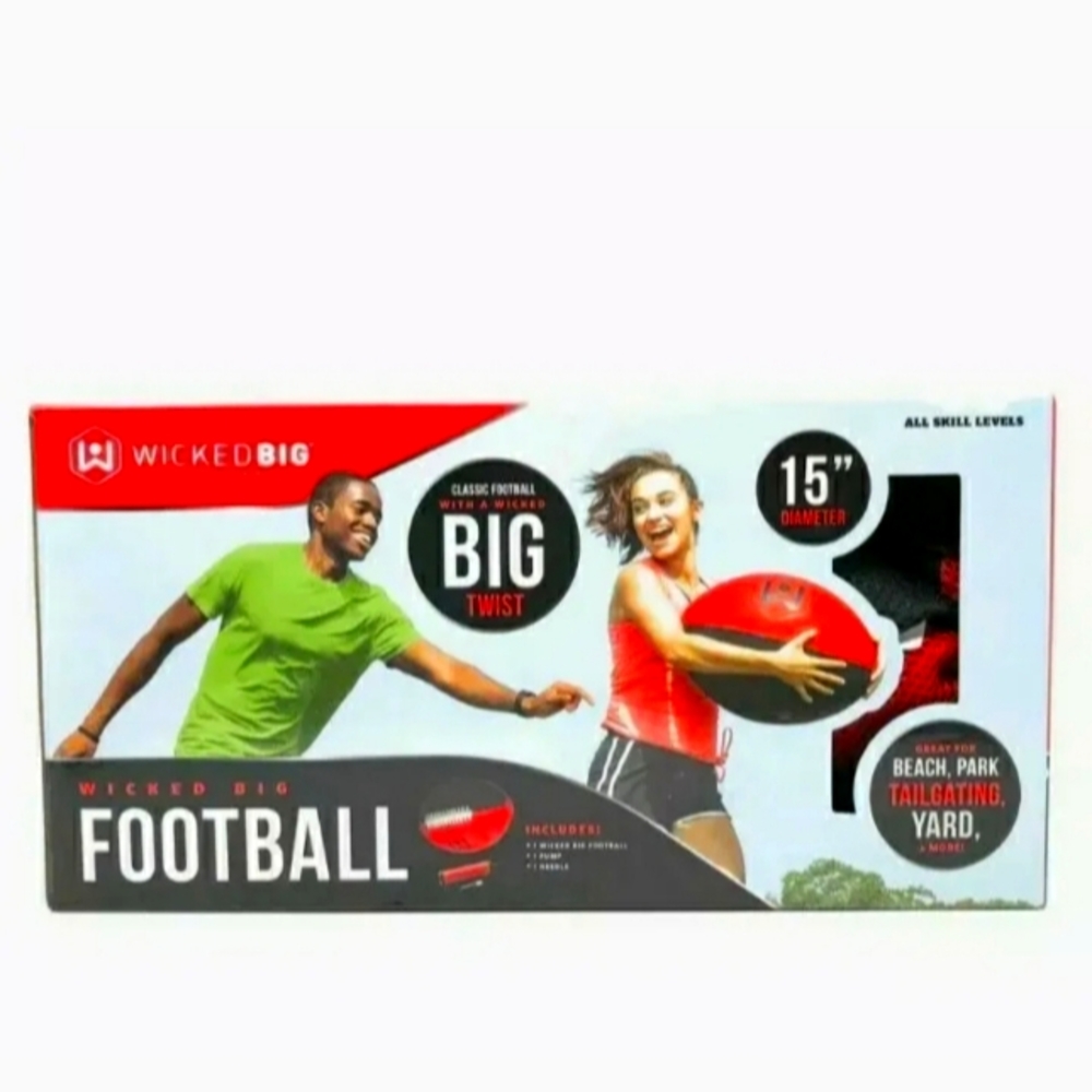New Wicked Big Sports Football-Supersized Football Outdoor Sport Tailgate 15"